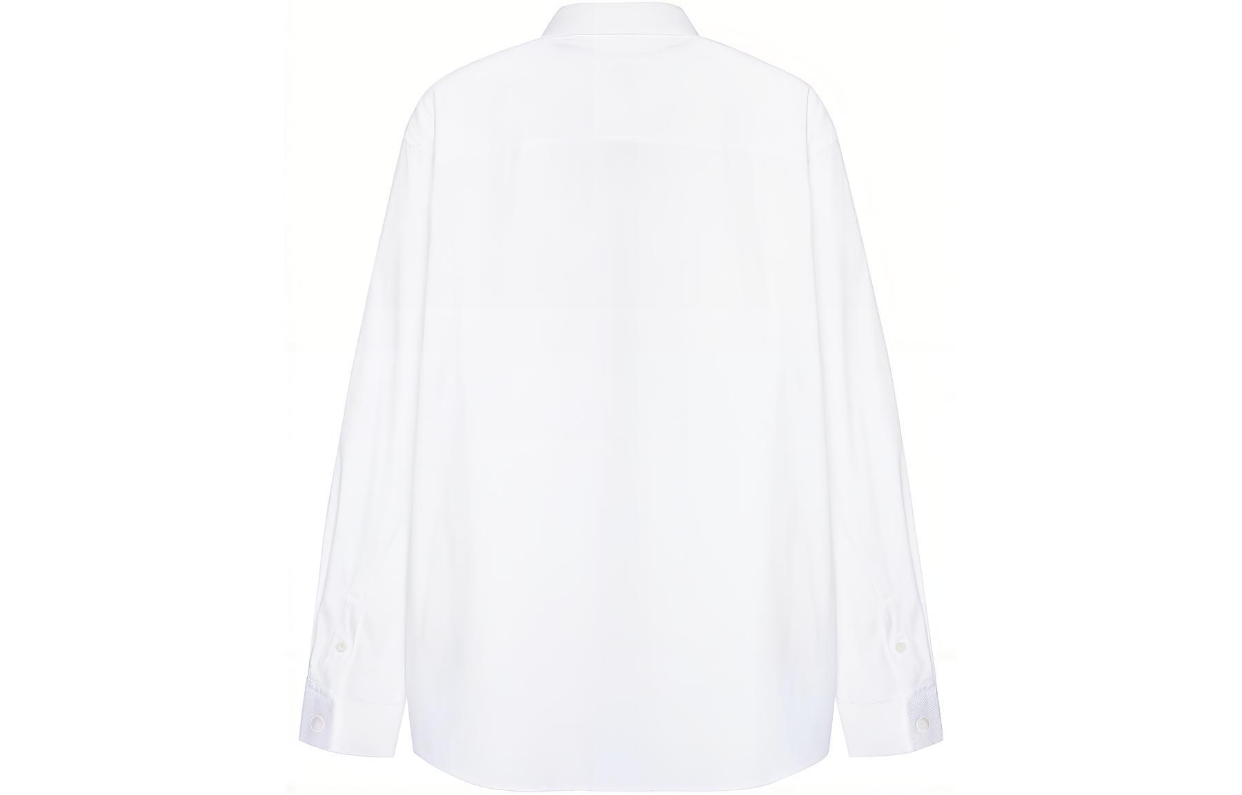 Burberry Classic Logo Cotton Shirt White — фото 1