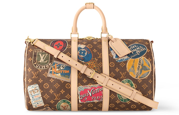 Louis Vuitton keepallBandoulire 45 Flight mode Monogram