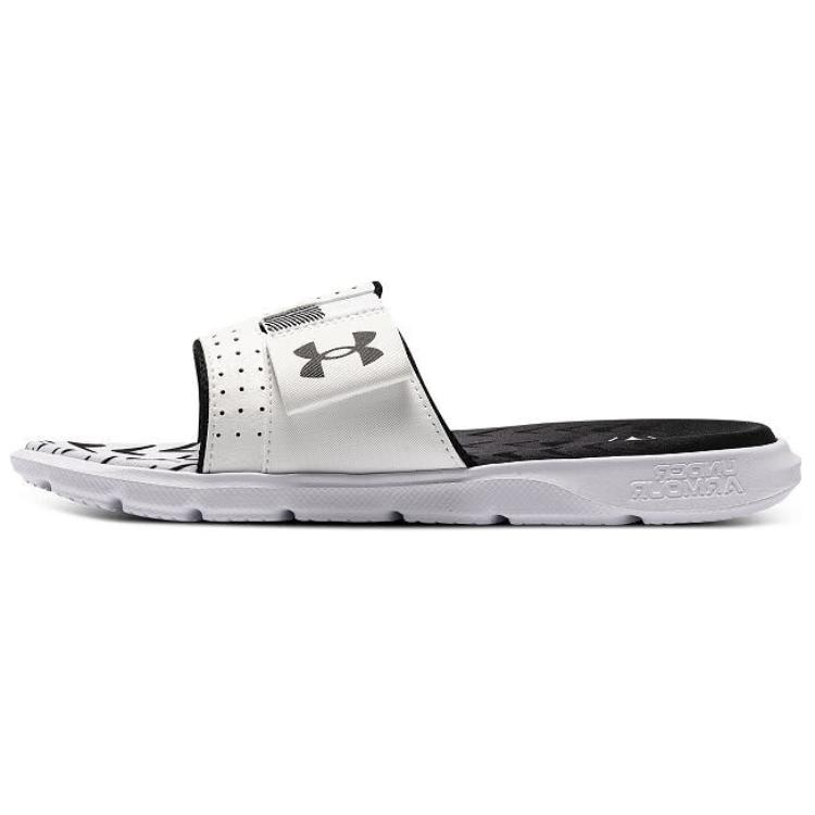 Under Armour Slides Black White — фото 5