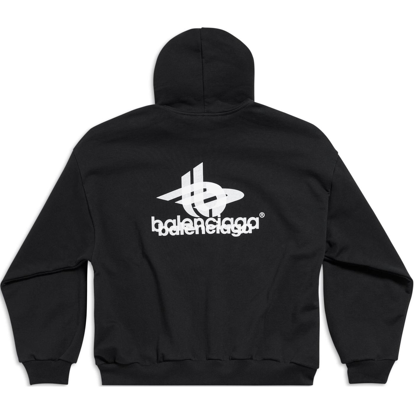 Balenciaga Logo Hoodie Black — фото 7
