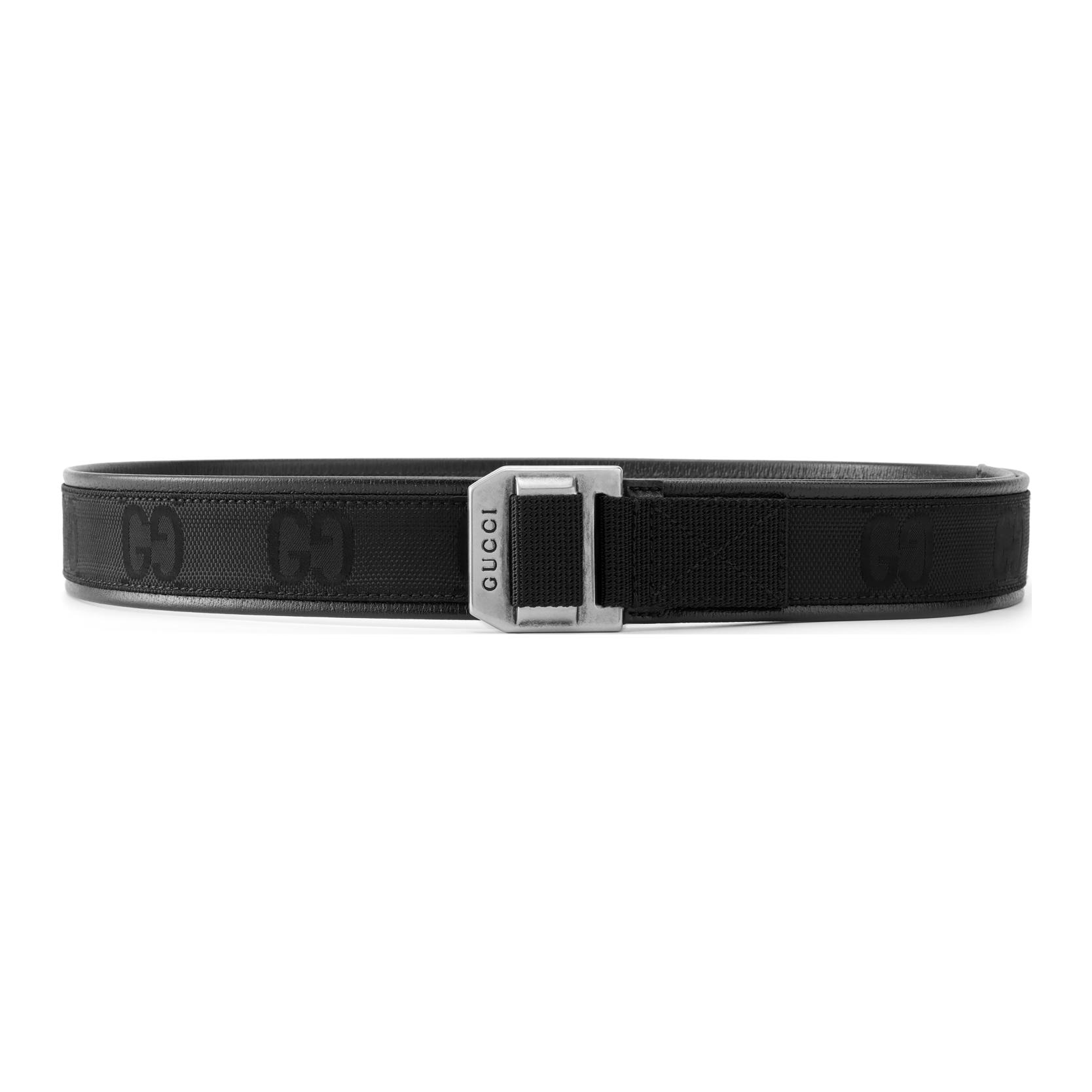 Gucci GG Pattern Leather Belt Black 4cm — фото 3