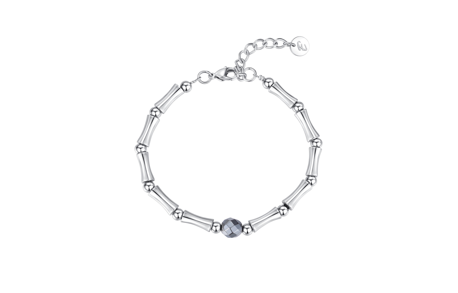 ENFANTIN Bamboo Black Stone Bracelet