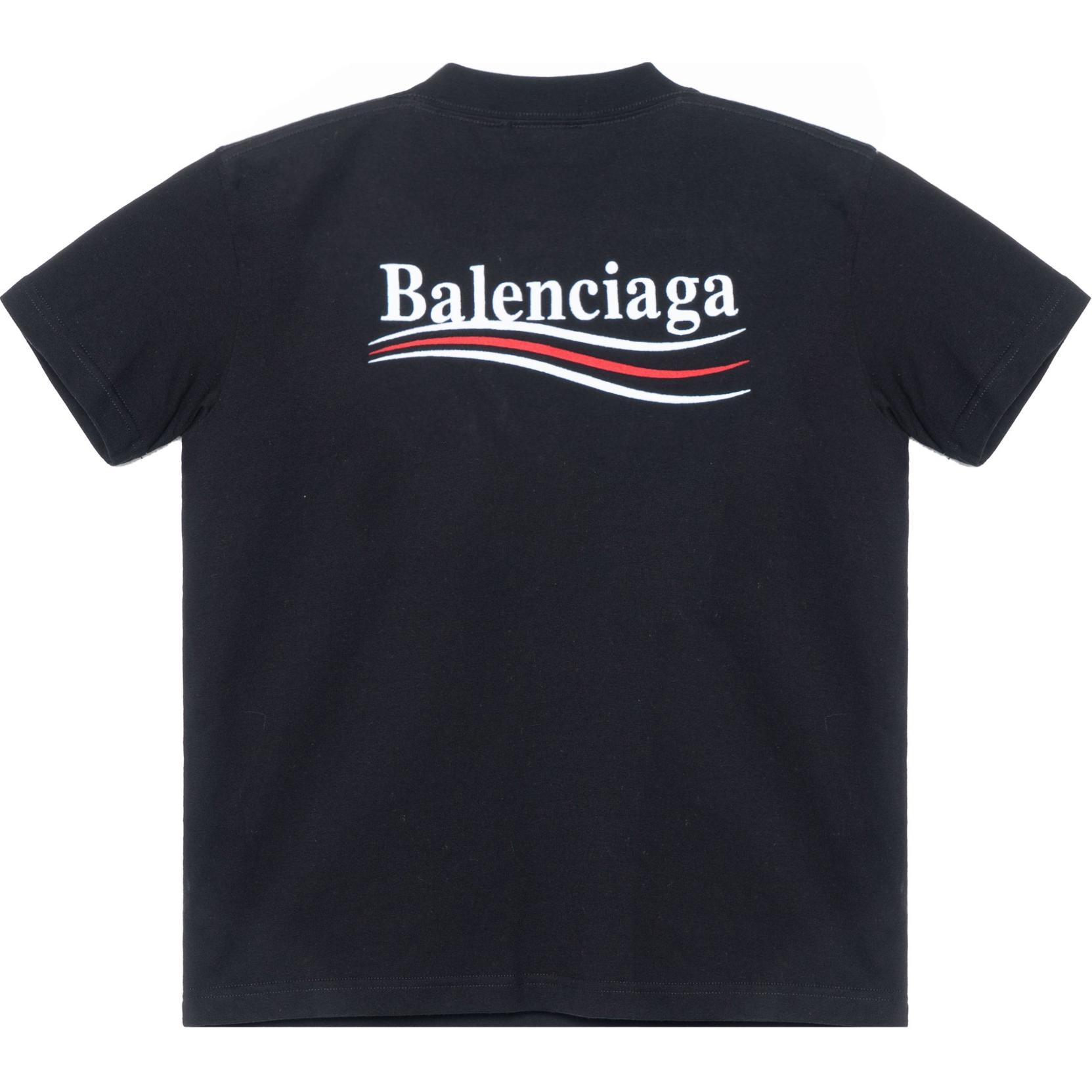 Balenciaga Logo Crewneck T-Shirt Black — фото 1