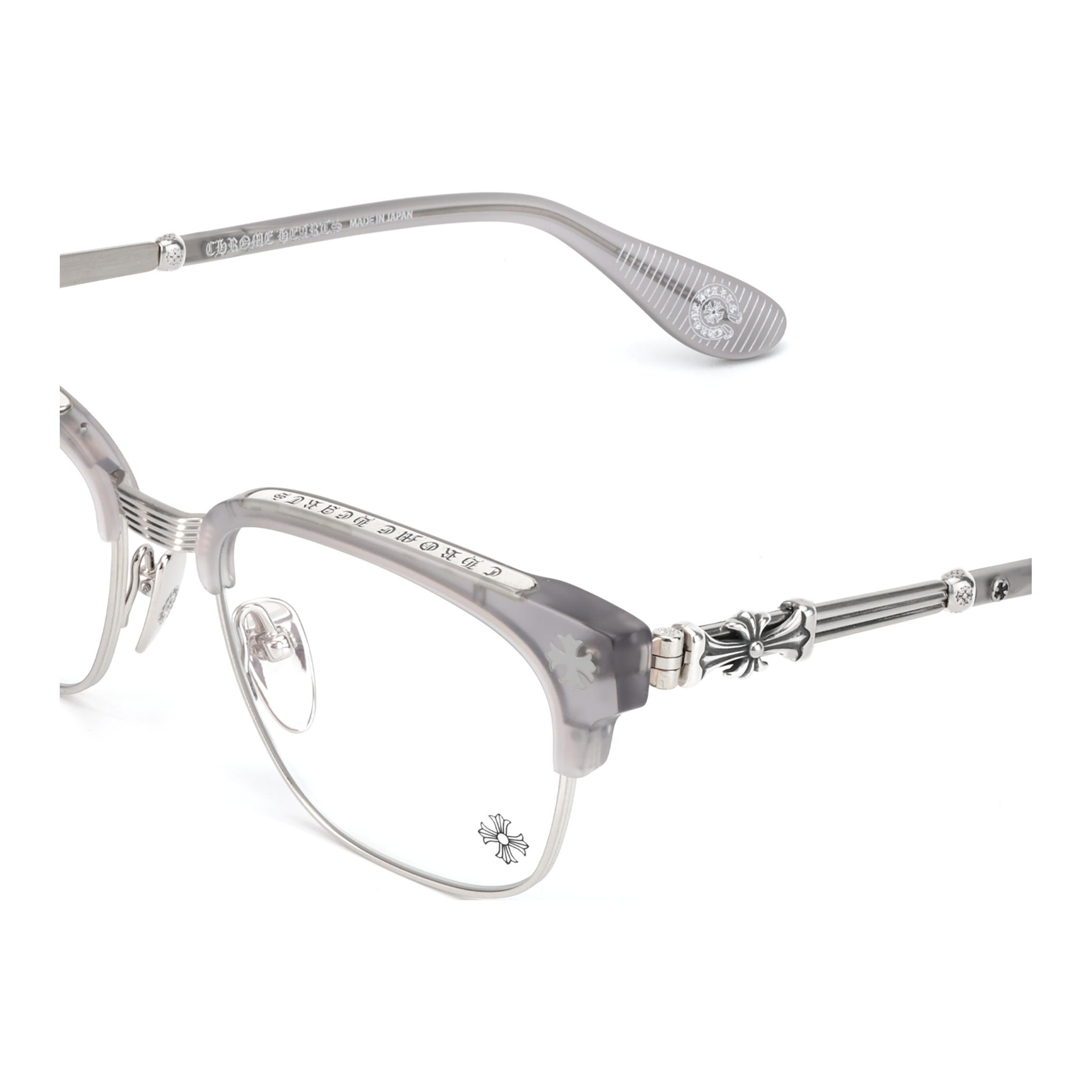 Chrome Hearts Очки (Арт. Bonennoisseur-II-烟灰色镜框-银色镜腿) — фото 5