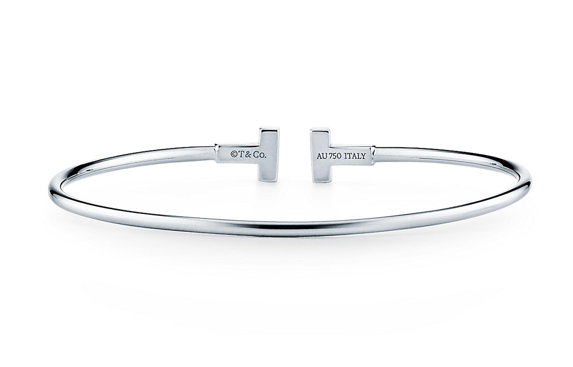 Tiffany & Co. Tiffany T Narrow Coil 18K White Gold Bracelet — фото 2