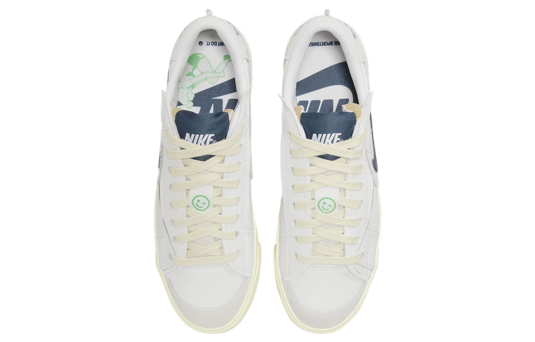 Nike Blazer Low 77 Jumbo White Blue — фото 9