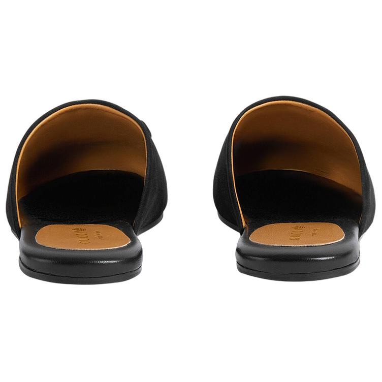 Gucci adidas x Gucci Trefoil Slipper Black — фото 9