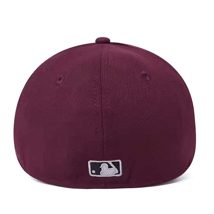 New Era New York Yankees Logo Cap Burgundy — фото 2