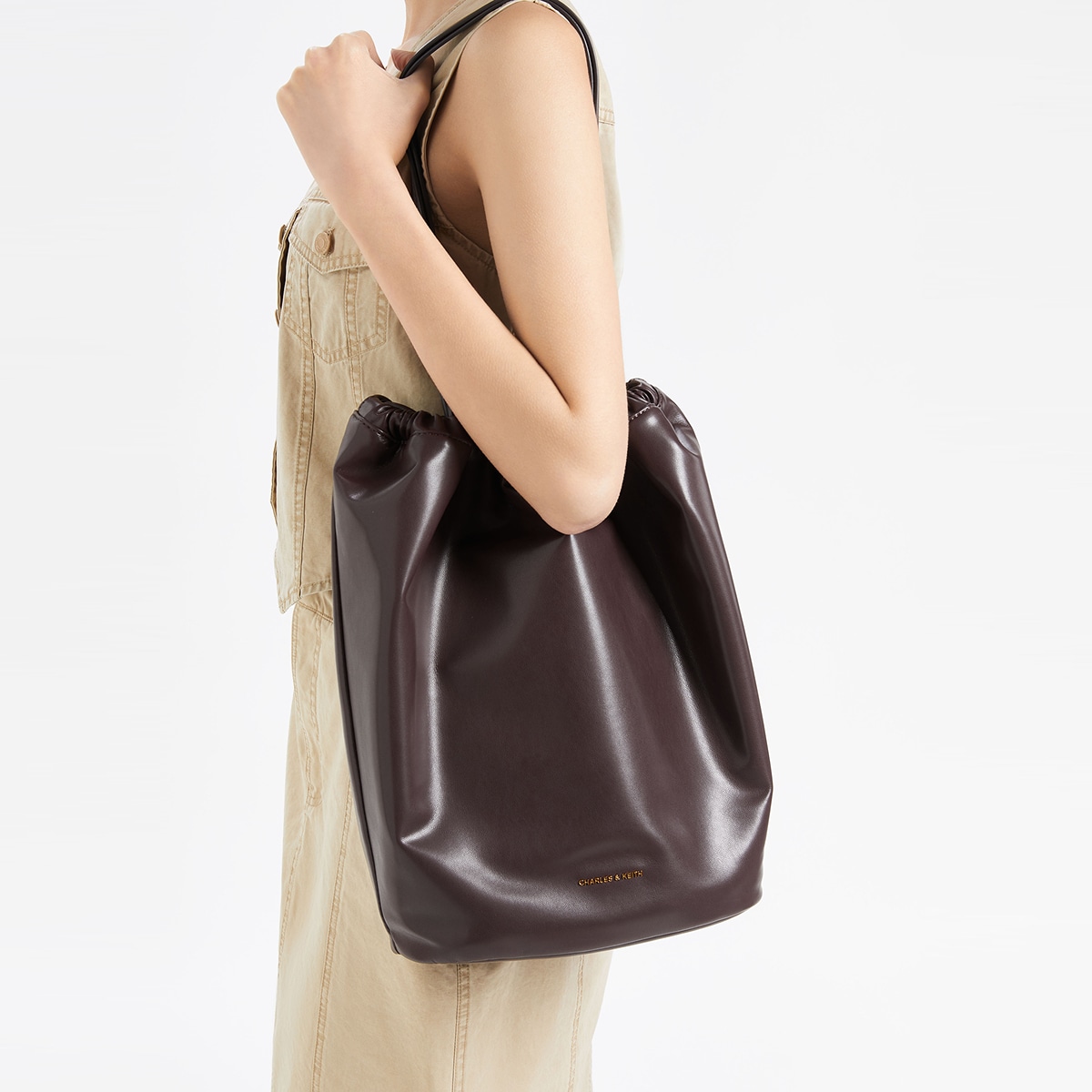 Charles&Keith CHARLESKEITH ck CreamChocolate — фото 8