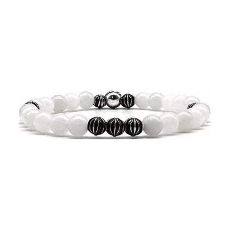 Chrome Hearts Black White Beaded Bracelet — фото 2