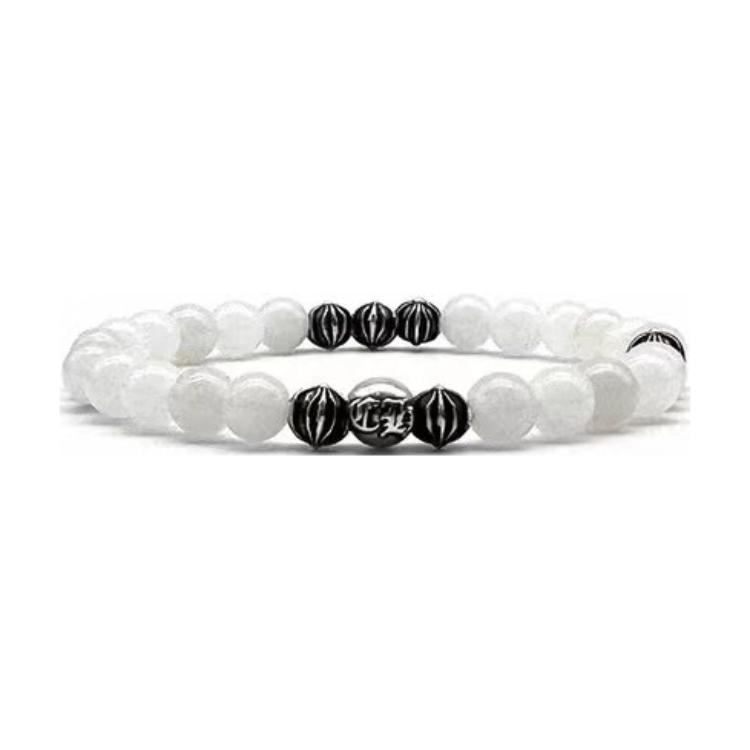 Chrome Hearts Black White Beaded Bracelet