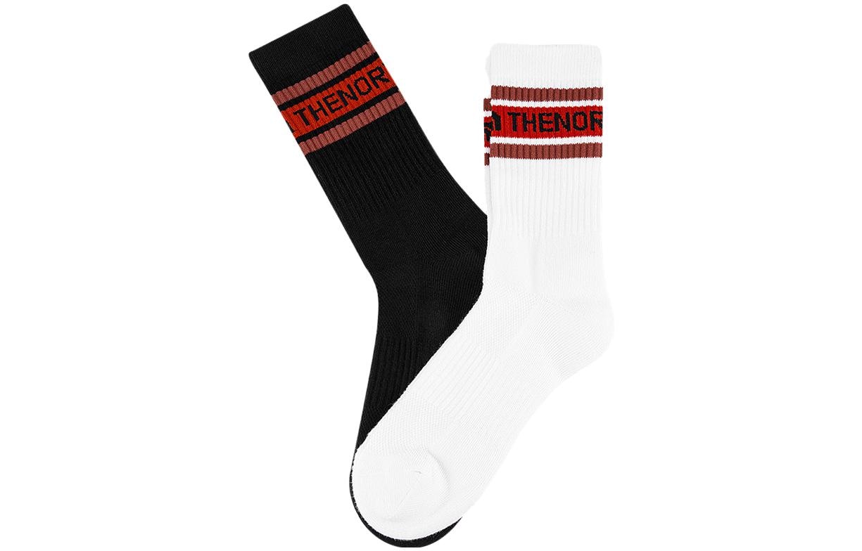 The North Face Striped Jacquard Socks 2-Pack Black White