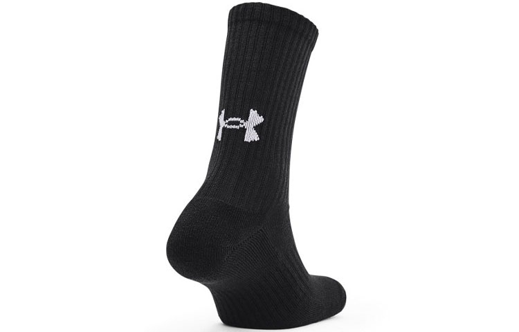 Under Armour Core Crew Socks 3-Pack Black — фото 2