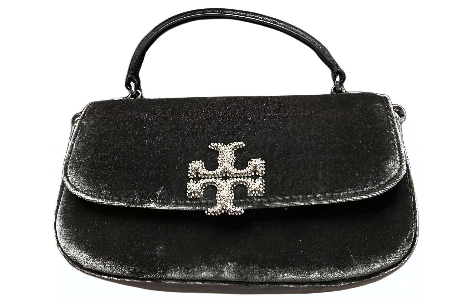 Сумки TORY BURCH/汤丽柏琦 Tory Burch Britten Velvet Mini Bag Black