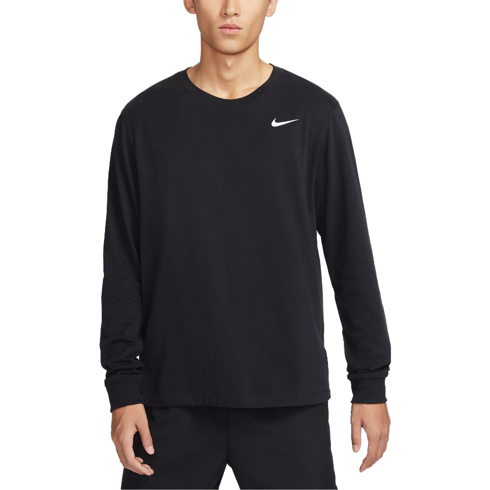Nike Dri-FIT Long Sleeve Tee Black — фото 2