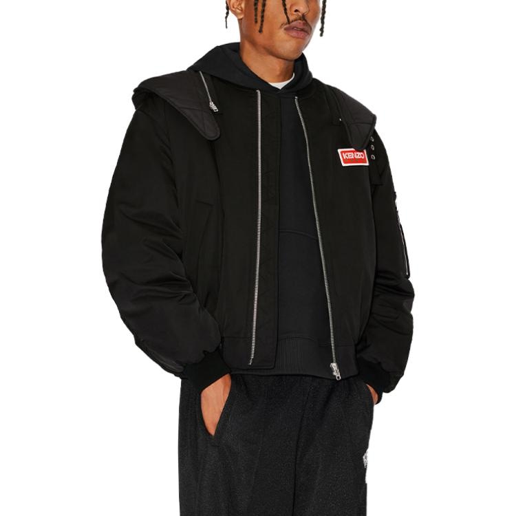 Kenzo Logo Hoodie Jacket Black — фото 4