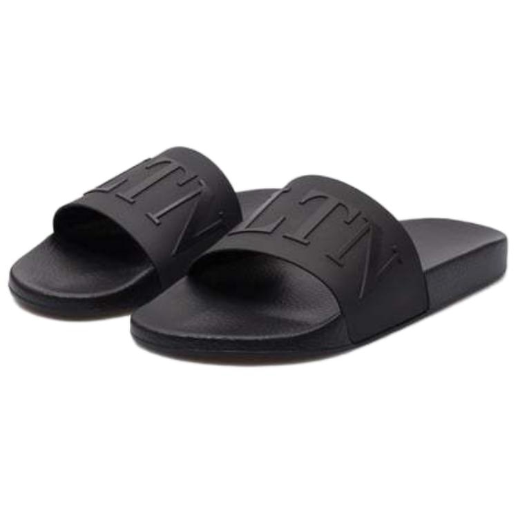 Valentino Slide Sandals Black — фото 7