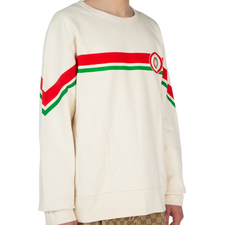 Gucci Striped Print Sweatshirt White — фото 3