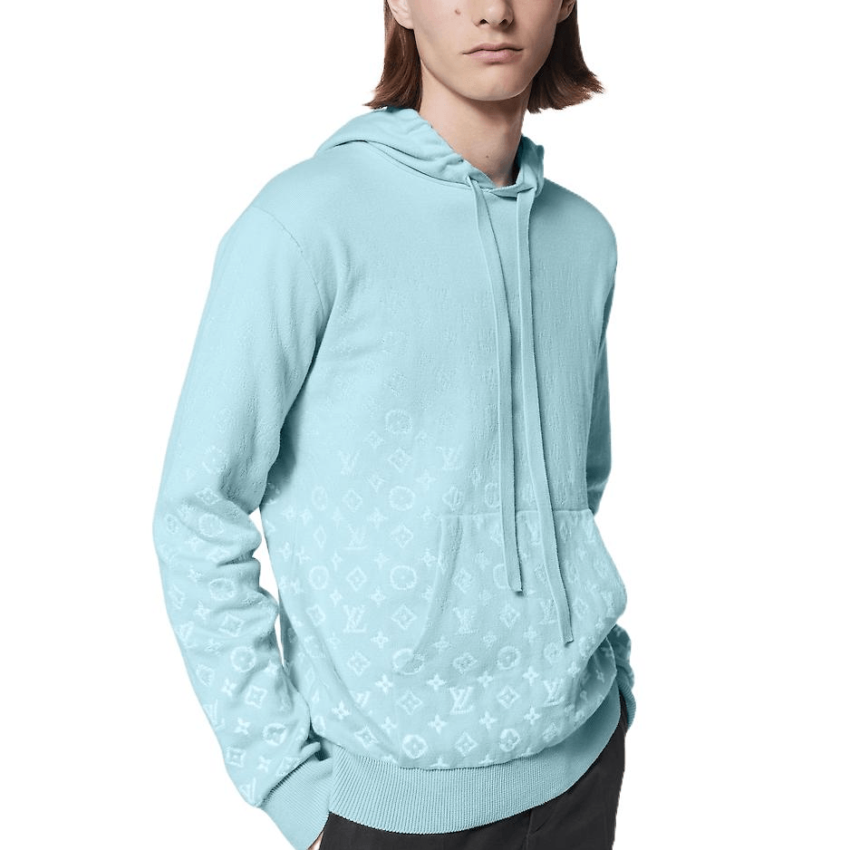 Louis Vuitton FW23 Gradient Hoodie Blue — фото 3