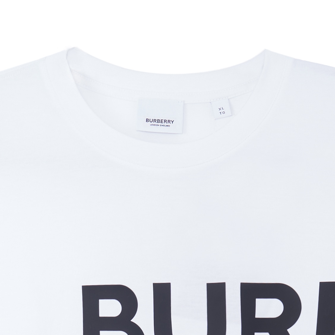 Burberry Horseferry Oversize T-Shirt White — фото 8