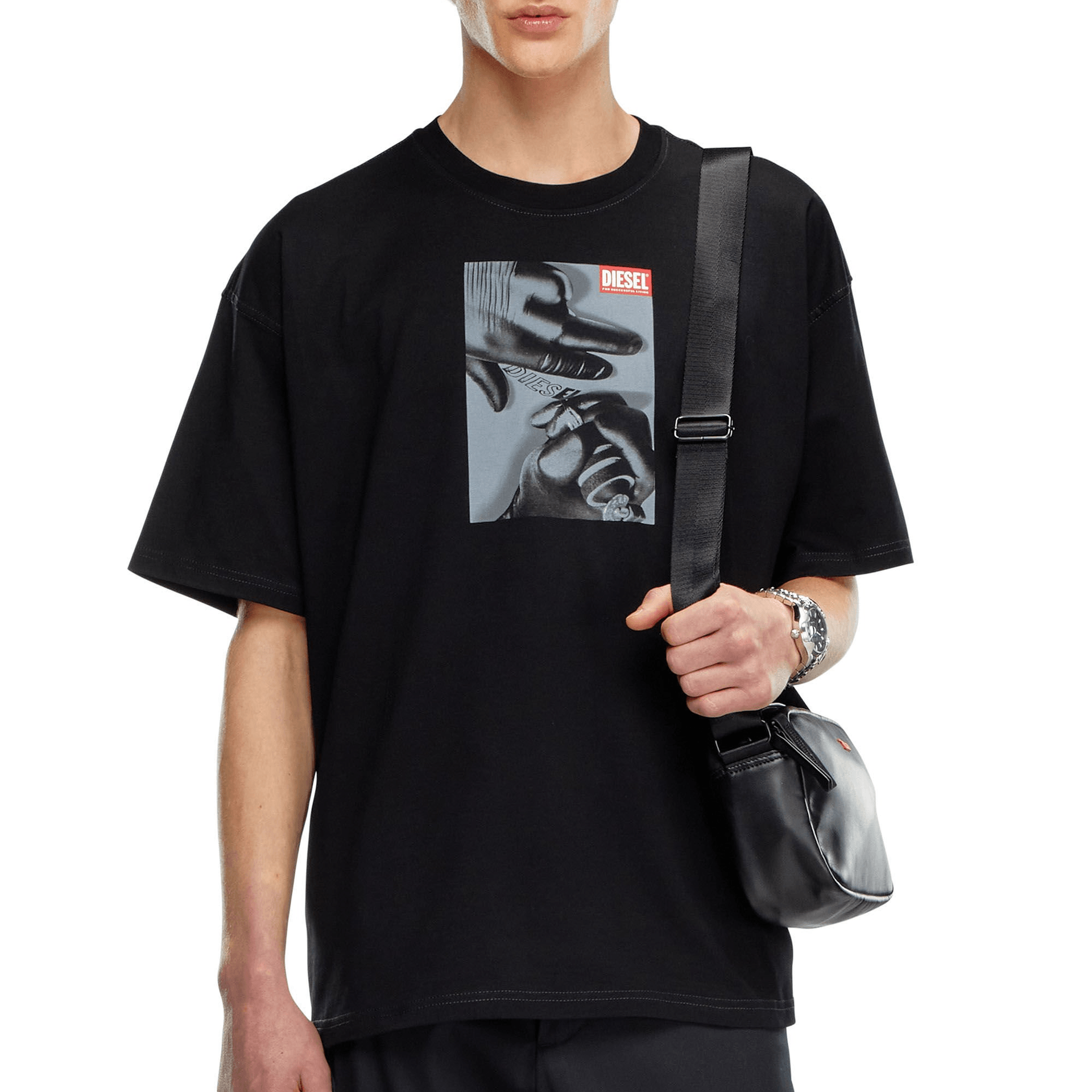Diesel FW24 Black T-Shirt — фото 3