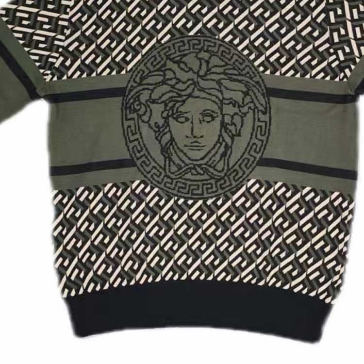 Versace Medusa Crewneck Sweater Green — фото 2