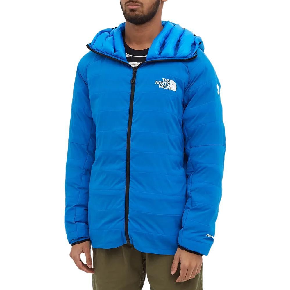 The North Face Logo Print Zip Hoodie Blue — фото 2