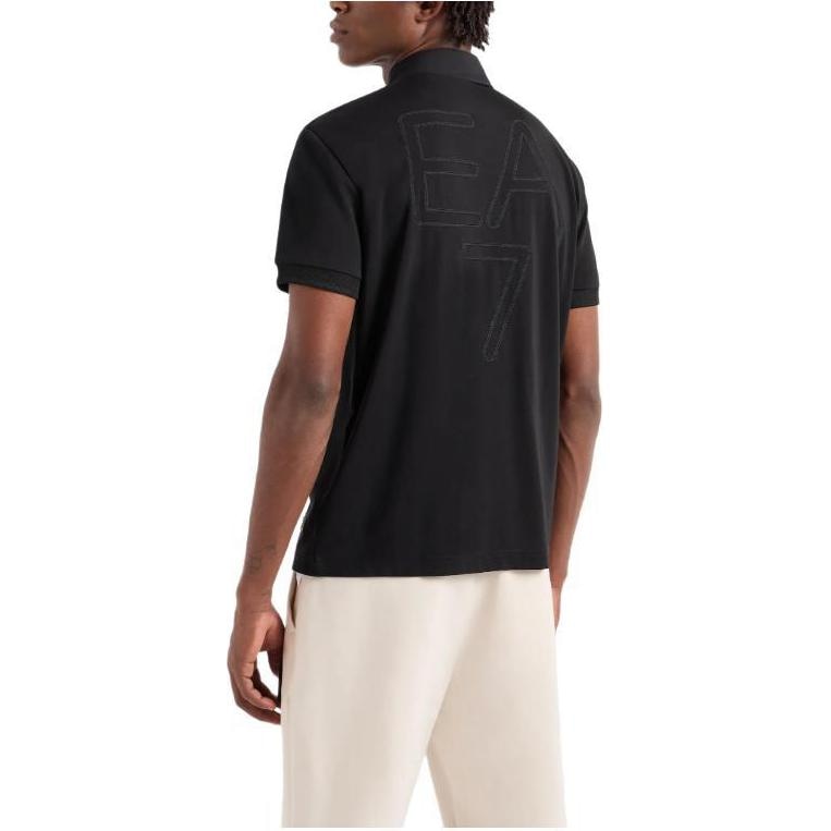 Emporio Armani EA7 Polo Shirt Black — фото 2