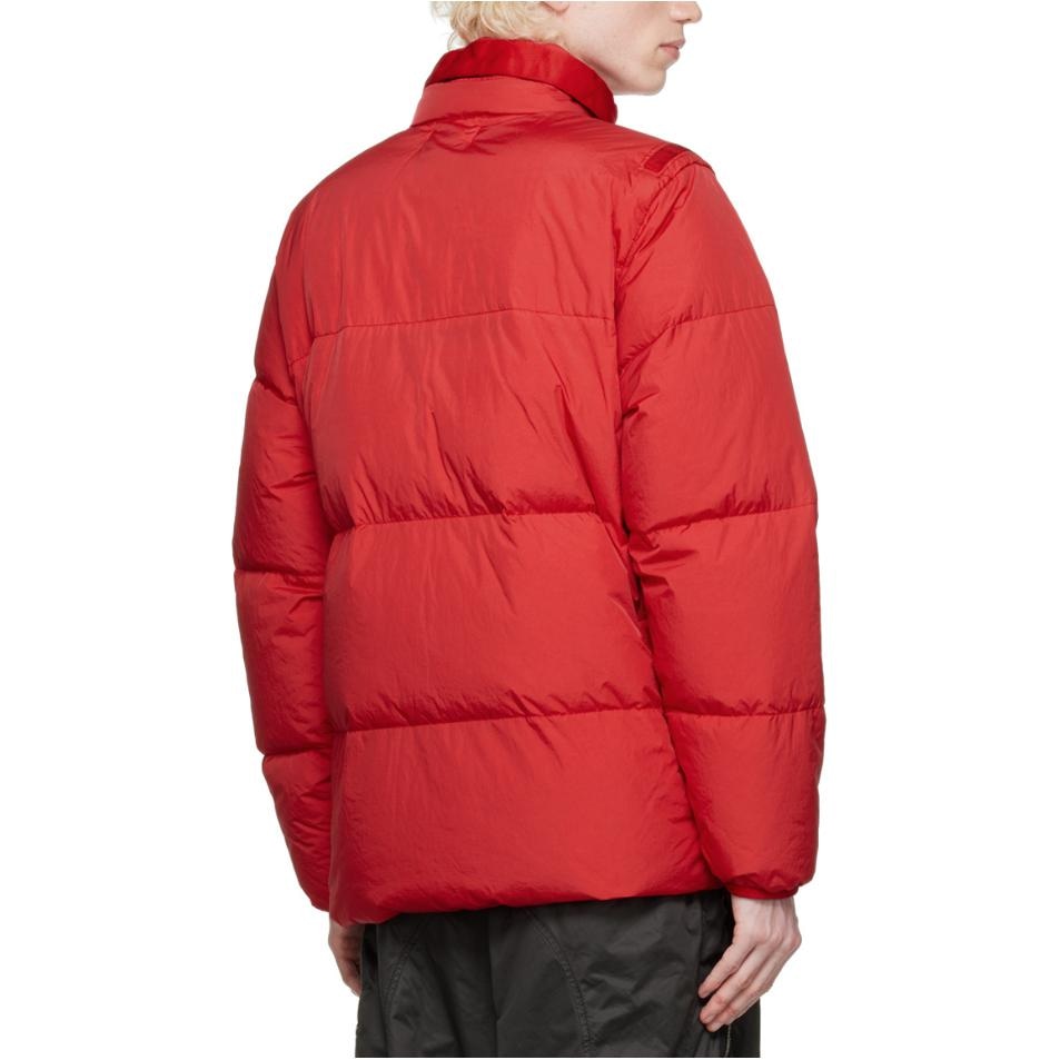 Stone Island Logo Puffer Jacket Red — фото 4