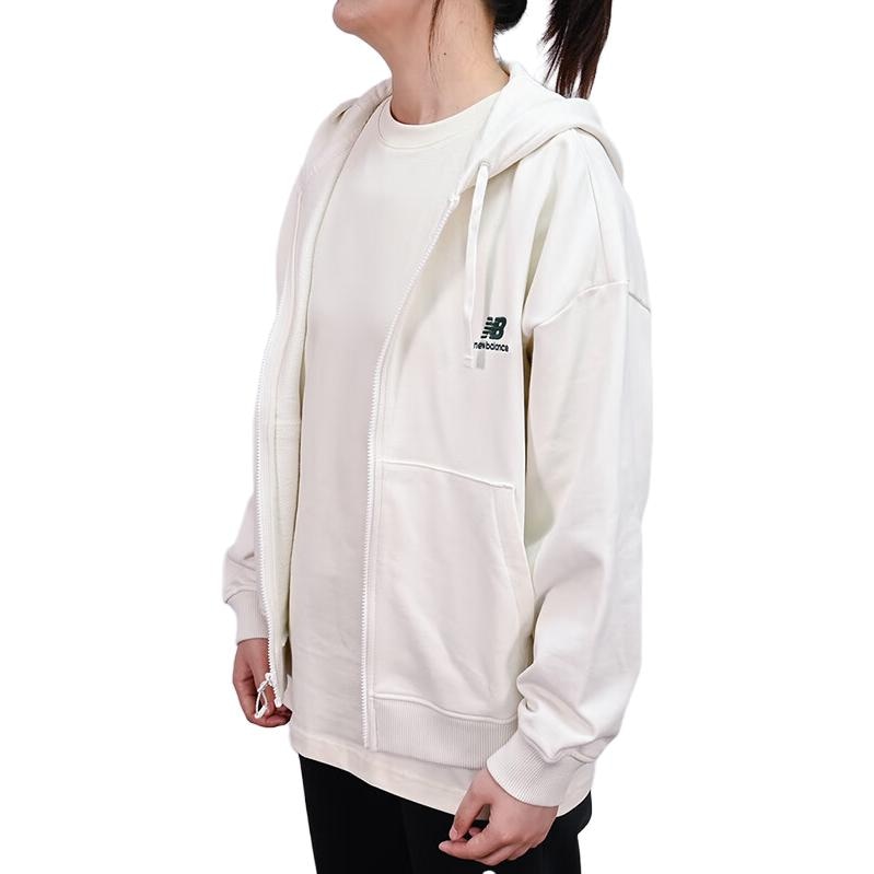 New Balance Hoodie Jacket White — фото 3