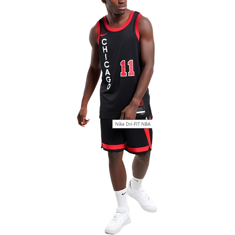 Nike Dri-Fit NBA Swingman Jersey Chicago Bulls DeMar DeRozan 11 Black — фото 2