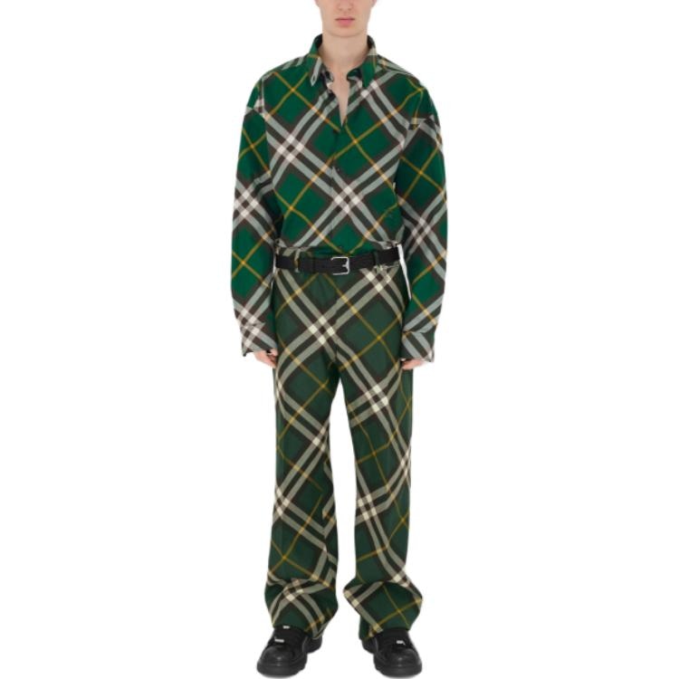 Burberry Check Long Sleeve Shirt — фото 4
