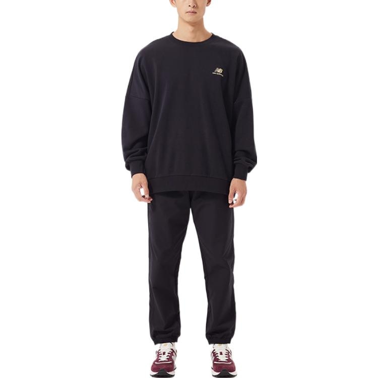 New Balance Logo Crewneck Sweatshirt Black — фото 2