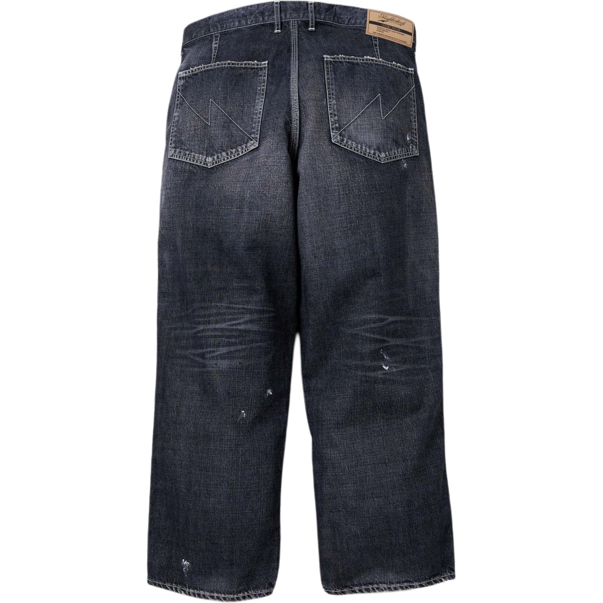 Neighborhood Distressed Zip Mid-Rise Straight Jeans — фото 5