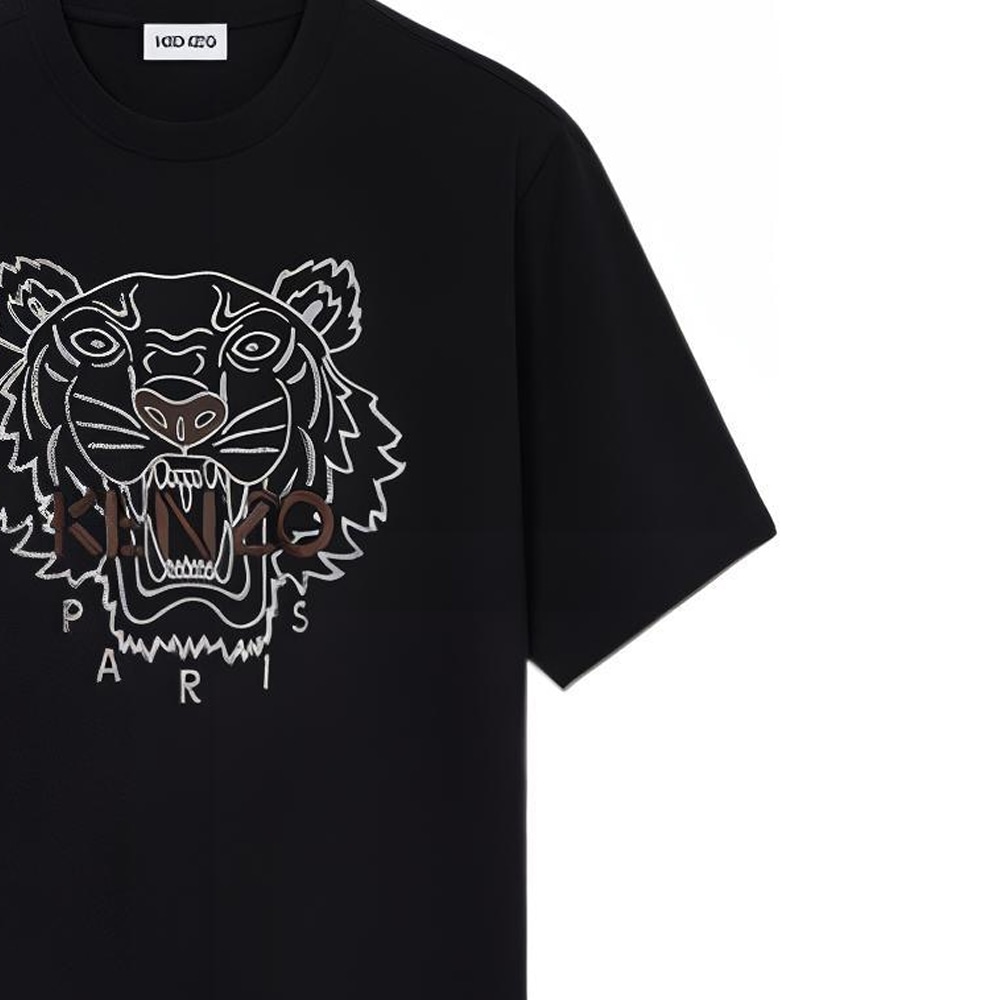 Kenzo Tiger Print T-Shirt Black — фото 5