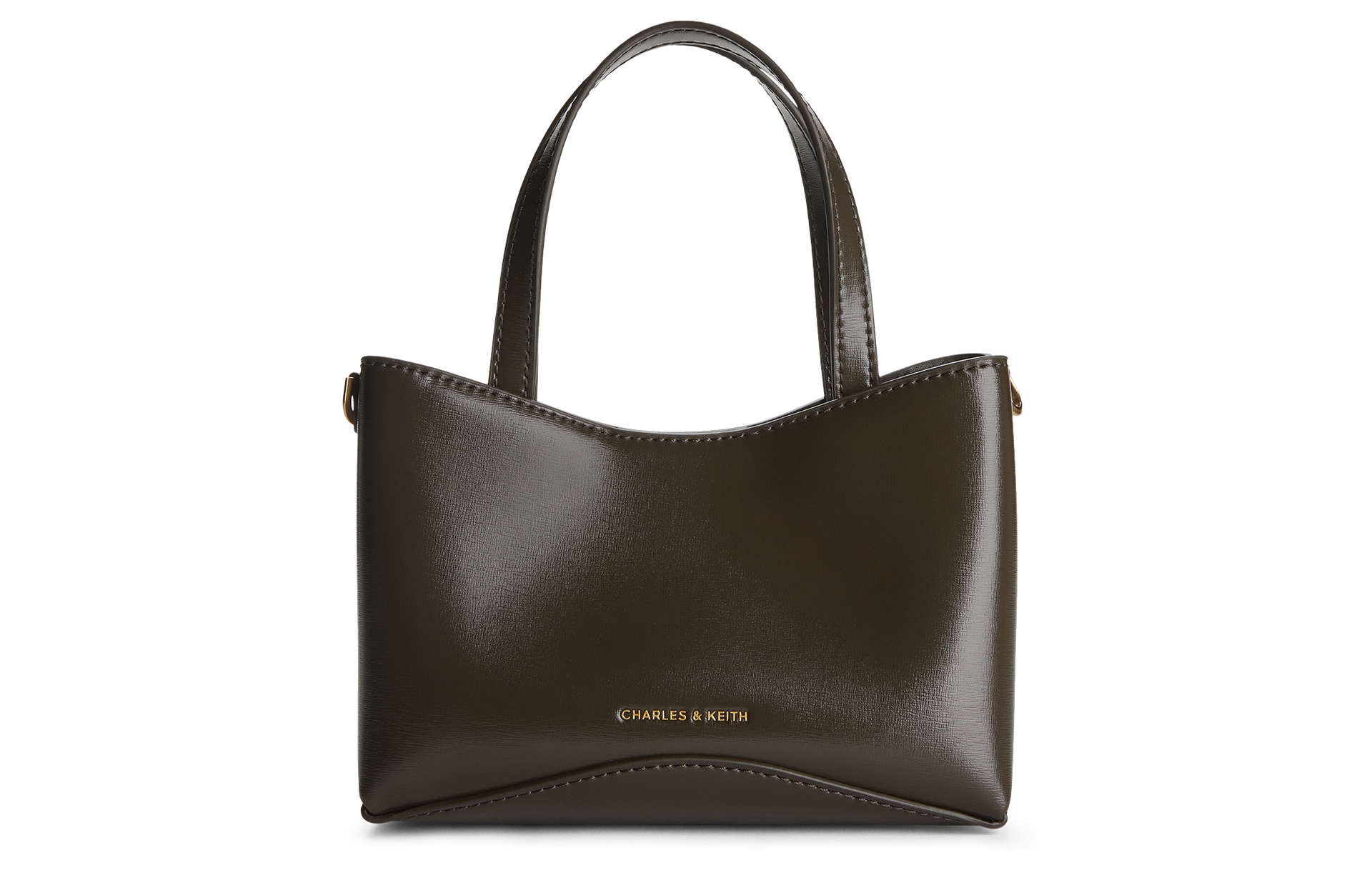 Charles&Keith CHARLESKEITH ck PU Oat Dark Moss — фото 6