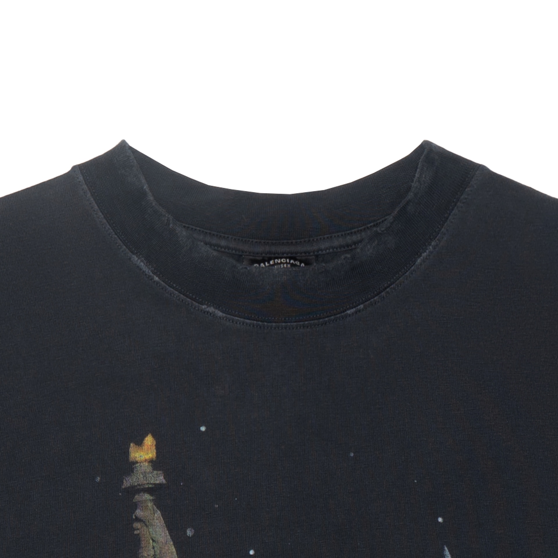 Balenciaga Printed Logo T-Shirt Black — фото 6