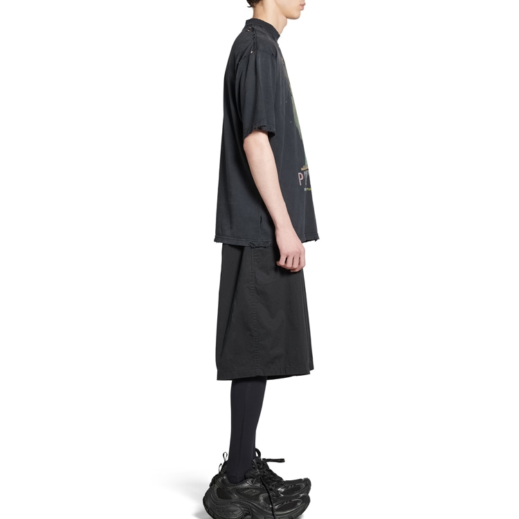 Balenciaga Printed Logo T-Shirt Black — фото 4