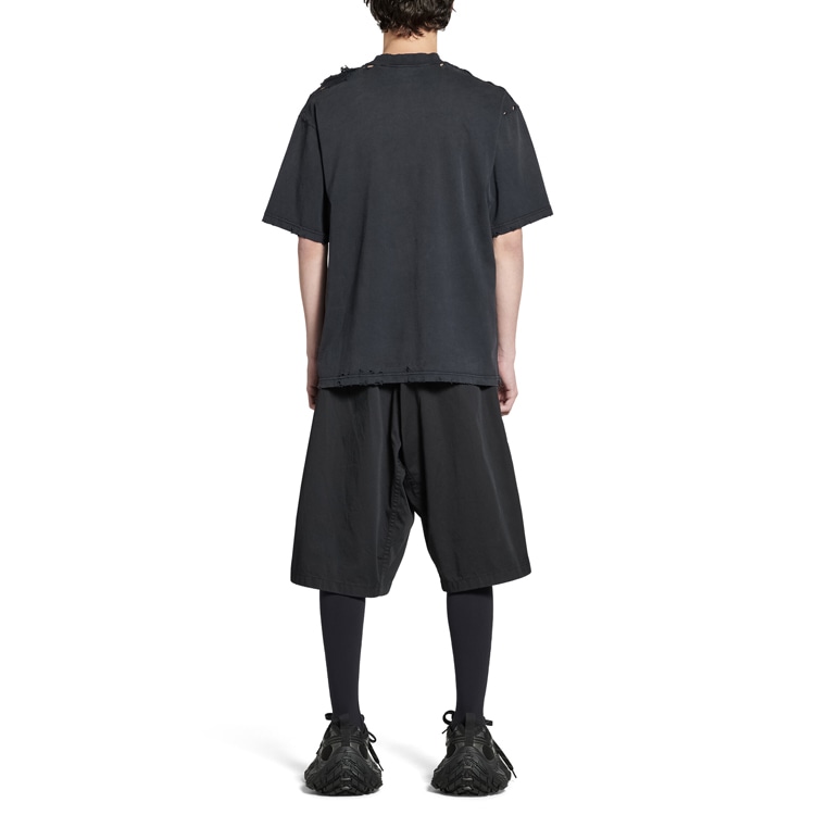Balenciaga Printed Logo T-Shirt Black — фото 3