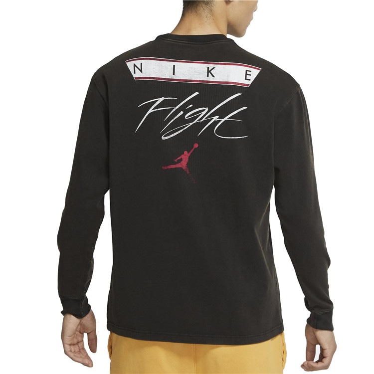 Jordan Logo Crewneck Sweatshirt Black — фото 3