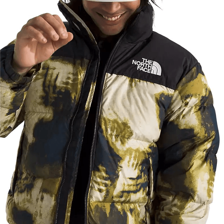 The North Face Hoodie Zip Jacket Men Midnight Gasoline Bleach Print Black — фото 4