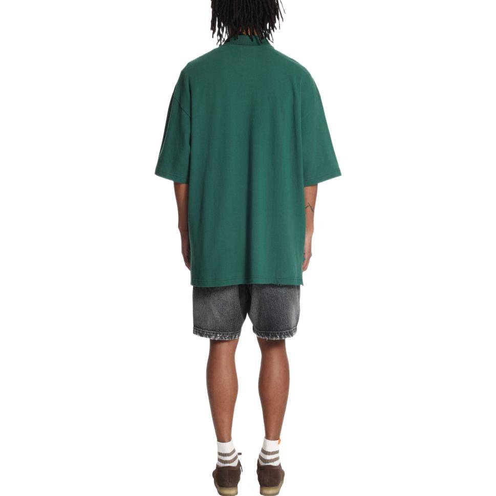 Madness Button Front Straight Denim Shorts Gray — фото 3