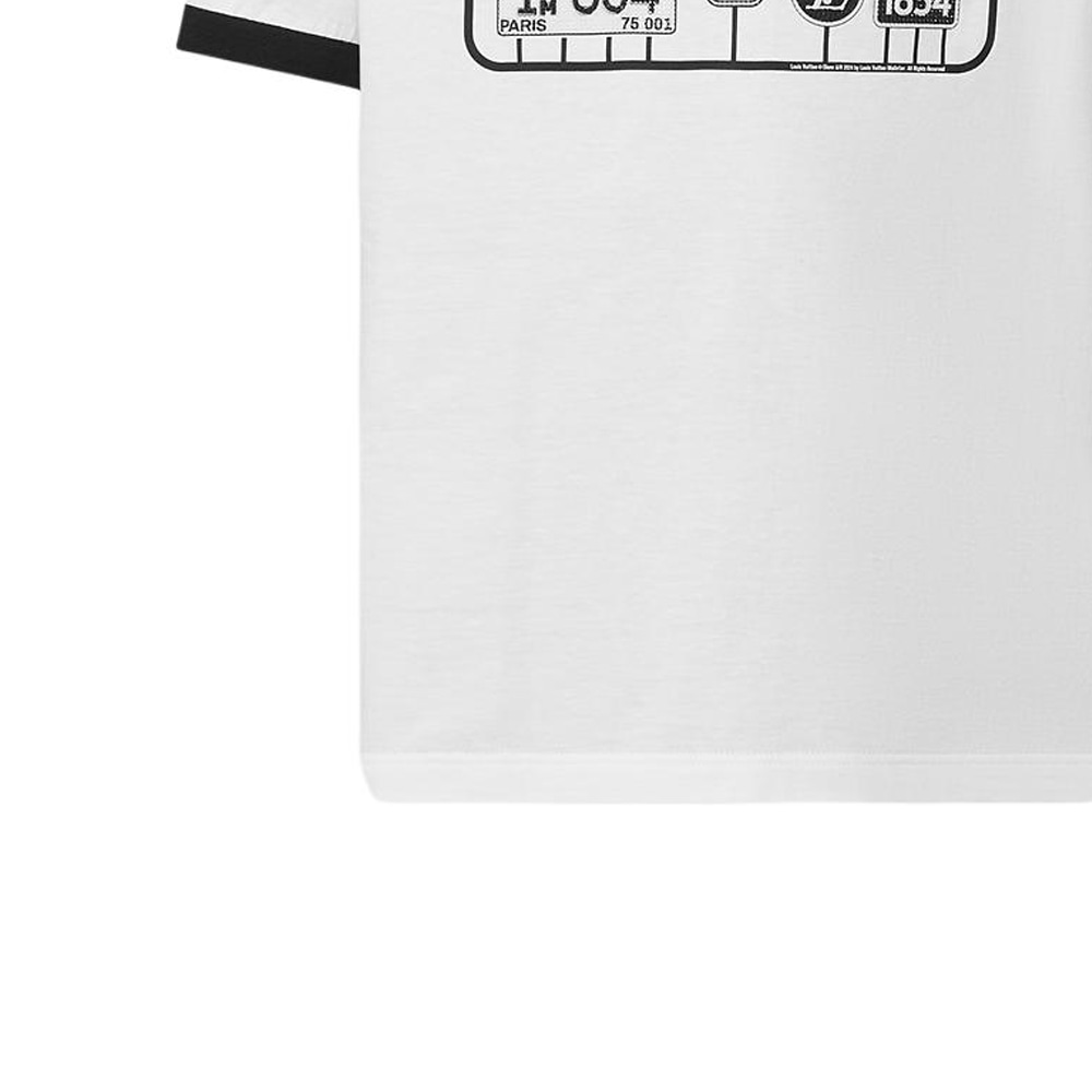 Louis Vuitton SS24 Loog Print T-Shirt White — фото 6