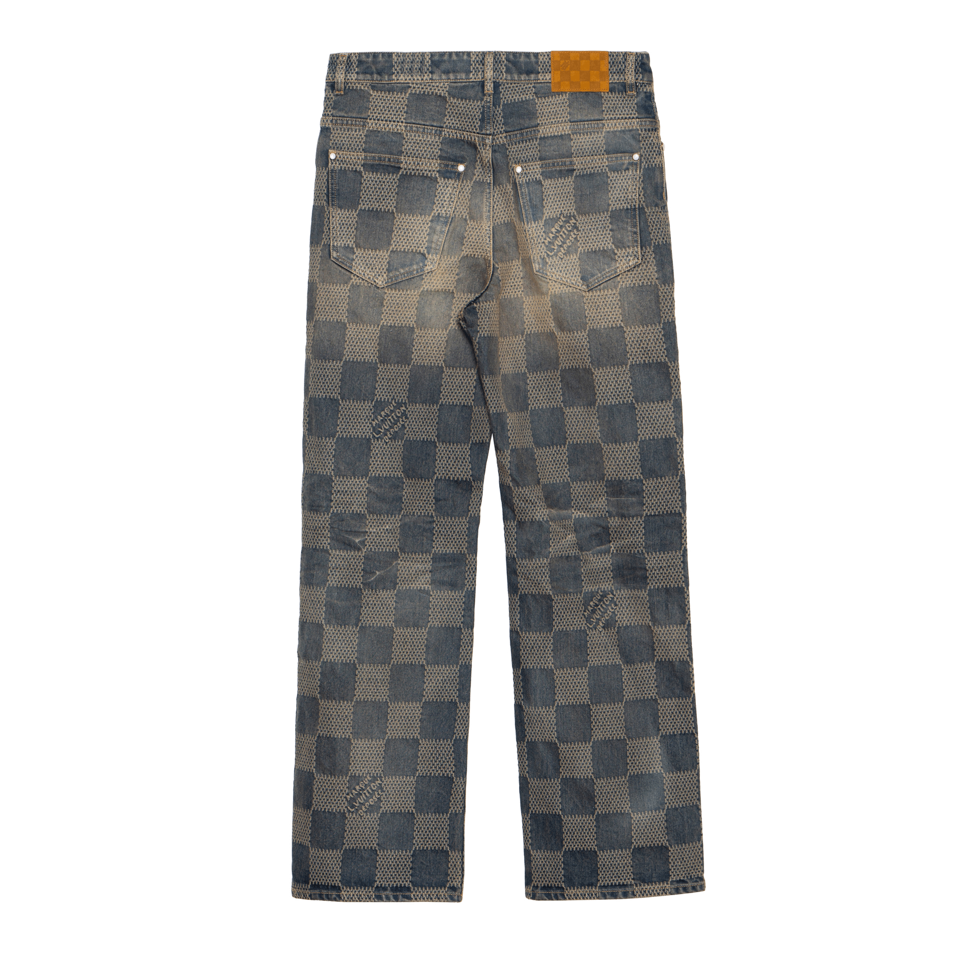 Louis Vuitton FW24 Logo Jacquard Straight Jeans — фото 1