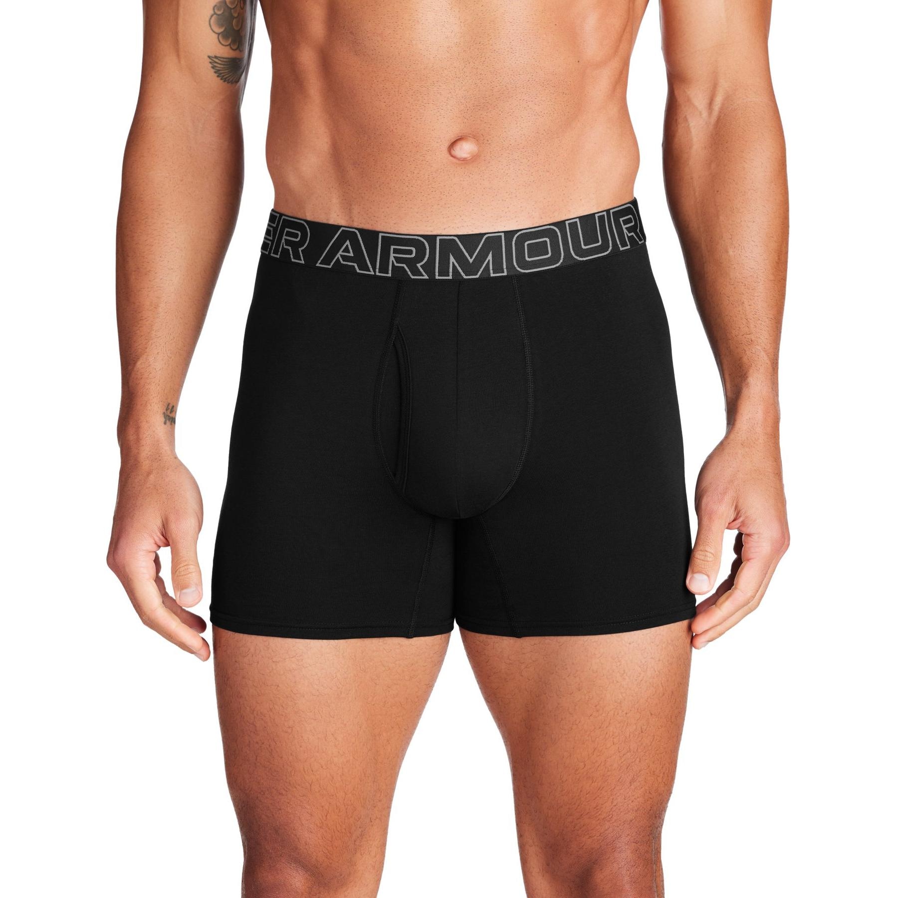 Under Armour Boxer Briefs 3-Pack Black — фото 1