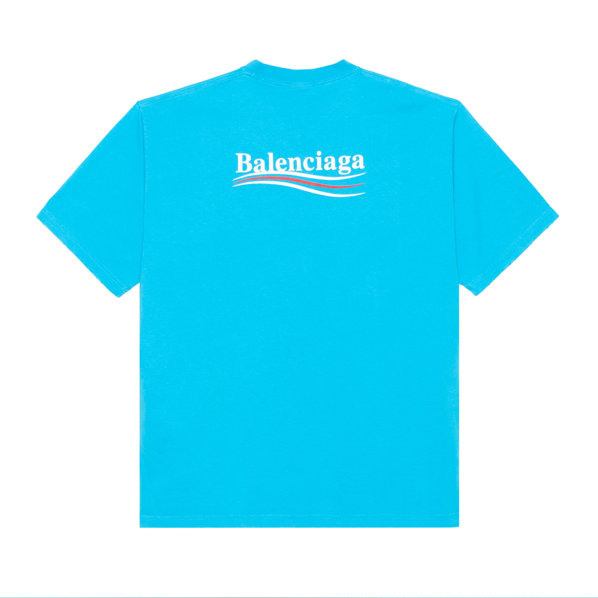 Balenciaga SS23 Logo T-Shirt Blue — фото 1