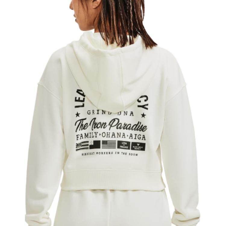 Under Armour Project Rock Ivory Hoodie — фото 3