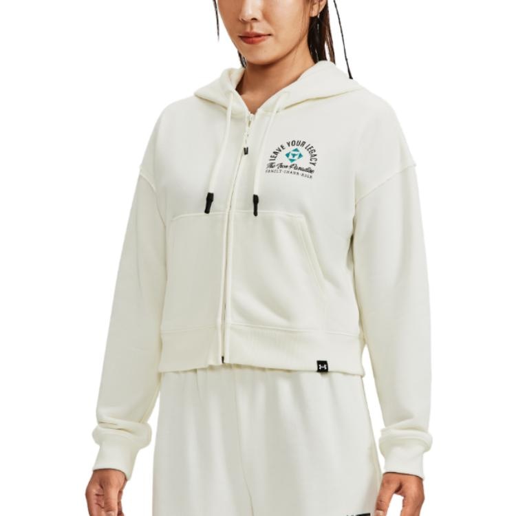 Under Armour Project Rock Ivory Hoodie — фото 5