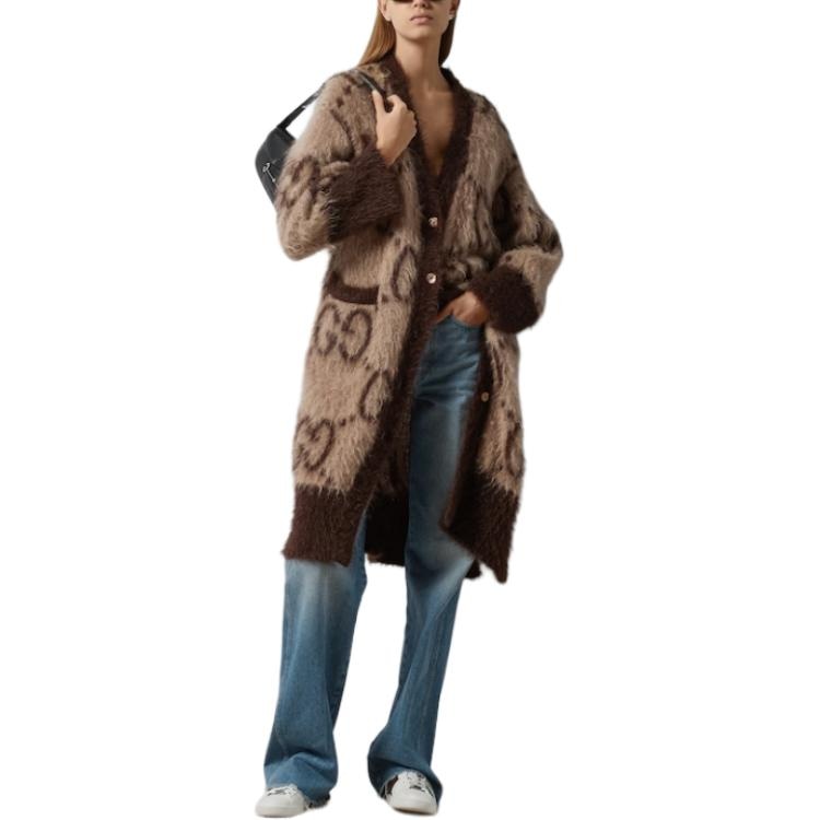 Gucci GG Mohair Wool Long Cardigan — фото 3