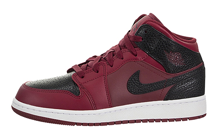 Jordan Air Jordan 1 Mid Team Red Black GS — фото 5